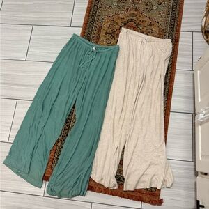 Wide leg Ribbed Lounge Pants bundle